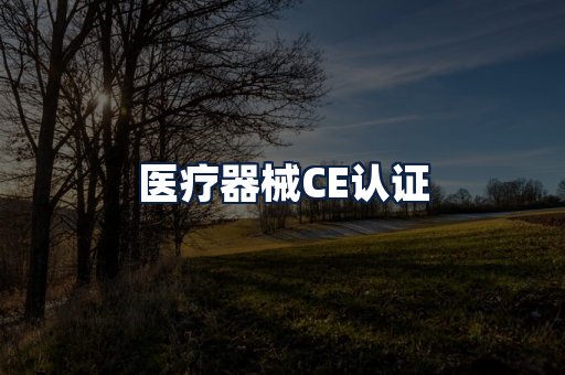 医疗器械CE认证